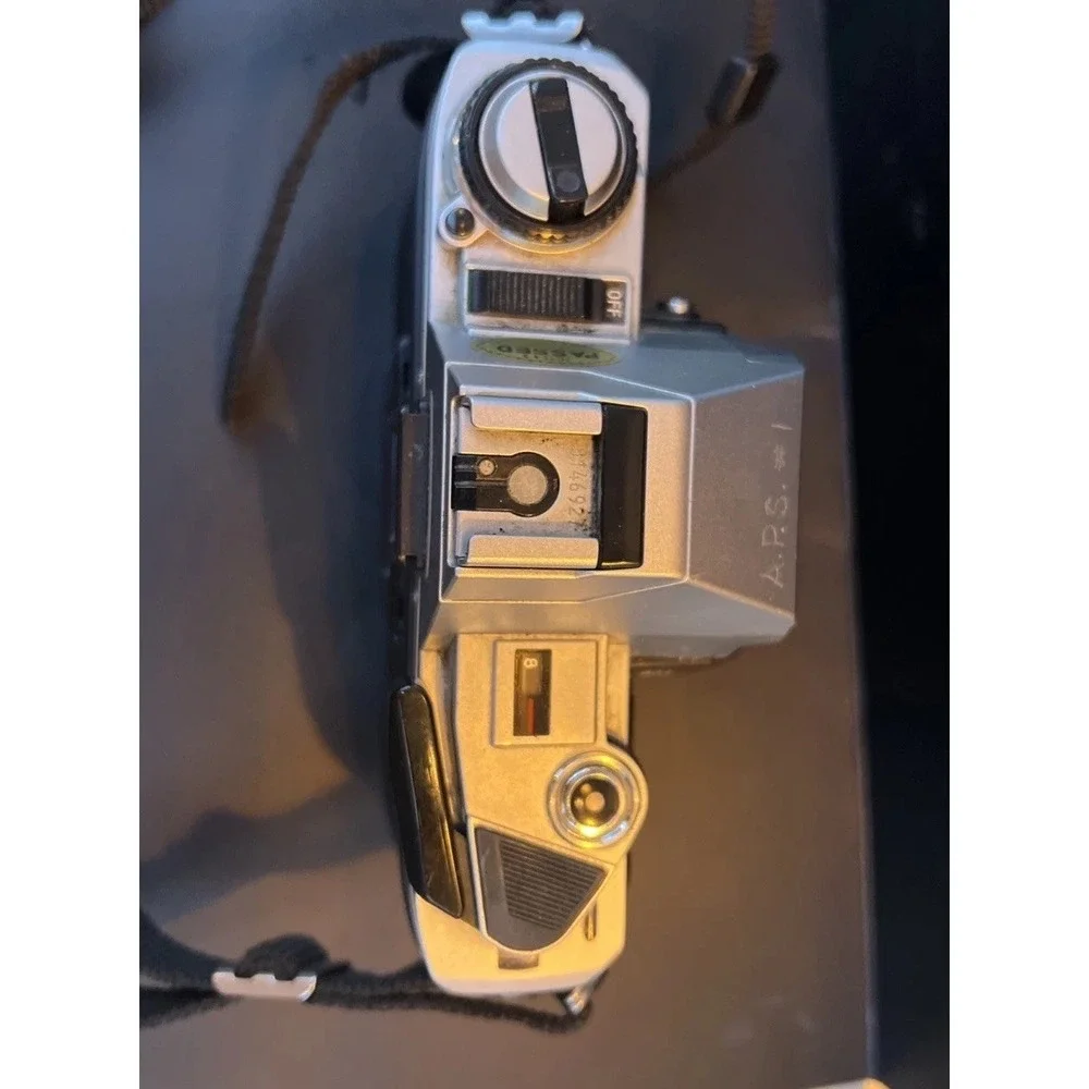 Minolta X-370 35mm SLR Camera Body, Lens Cap and Box